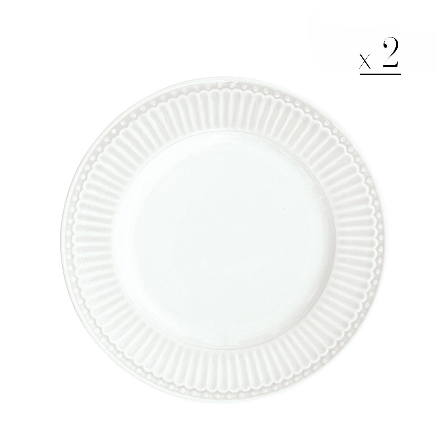 Set 2 piatti dessert Alice
