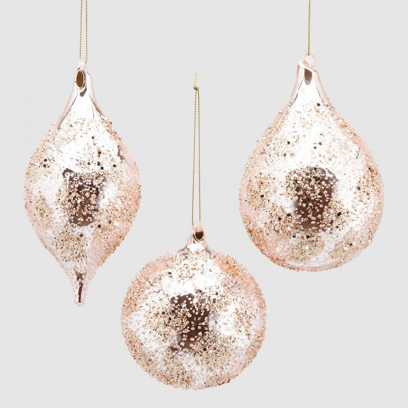 Sfera in vetro rosa