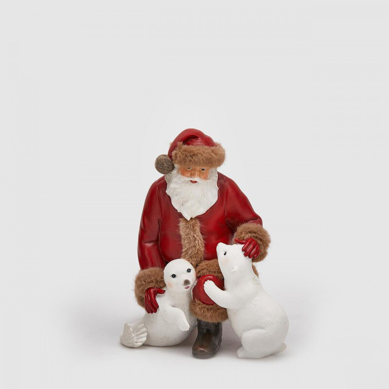 Babbo natale con orso e foca