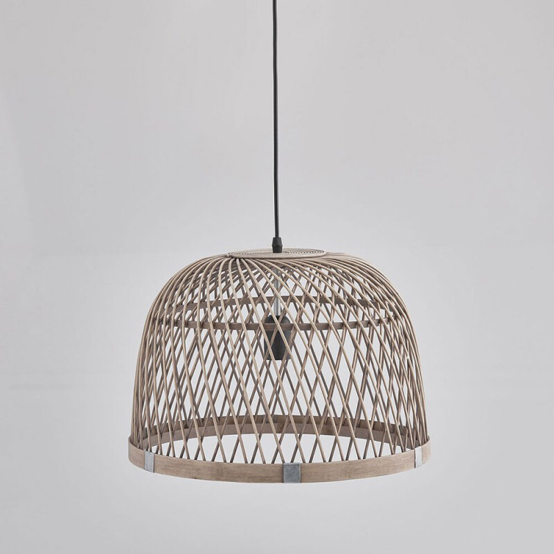 Lampadario rattan cupola