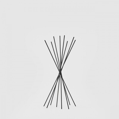 Bastoncini rattan per profuma ambiente h.42cm neri