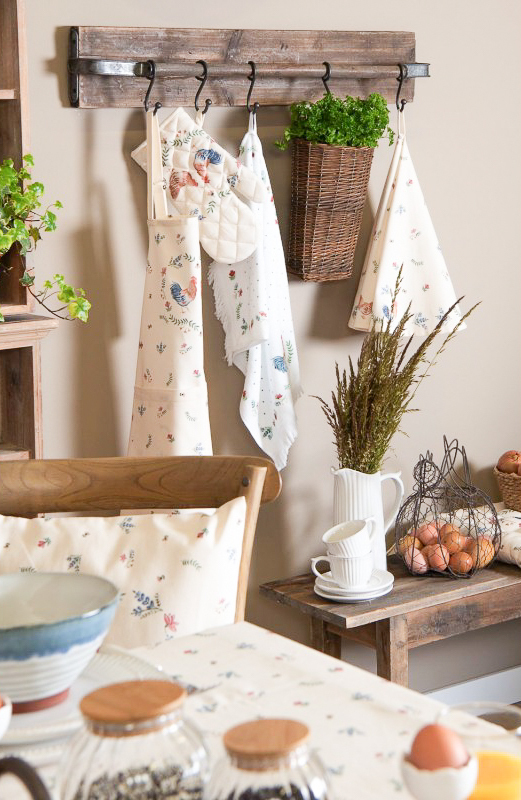 Tovaglia gallo e gallina 150x150cm