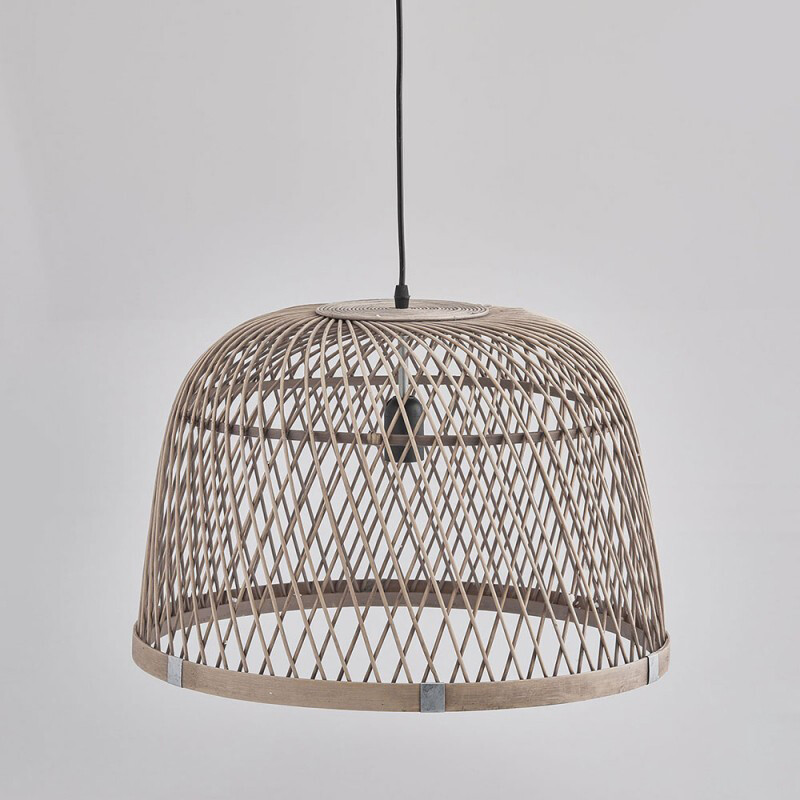 Lampadario rattan cupola