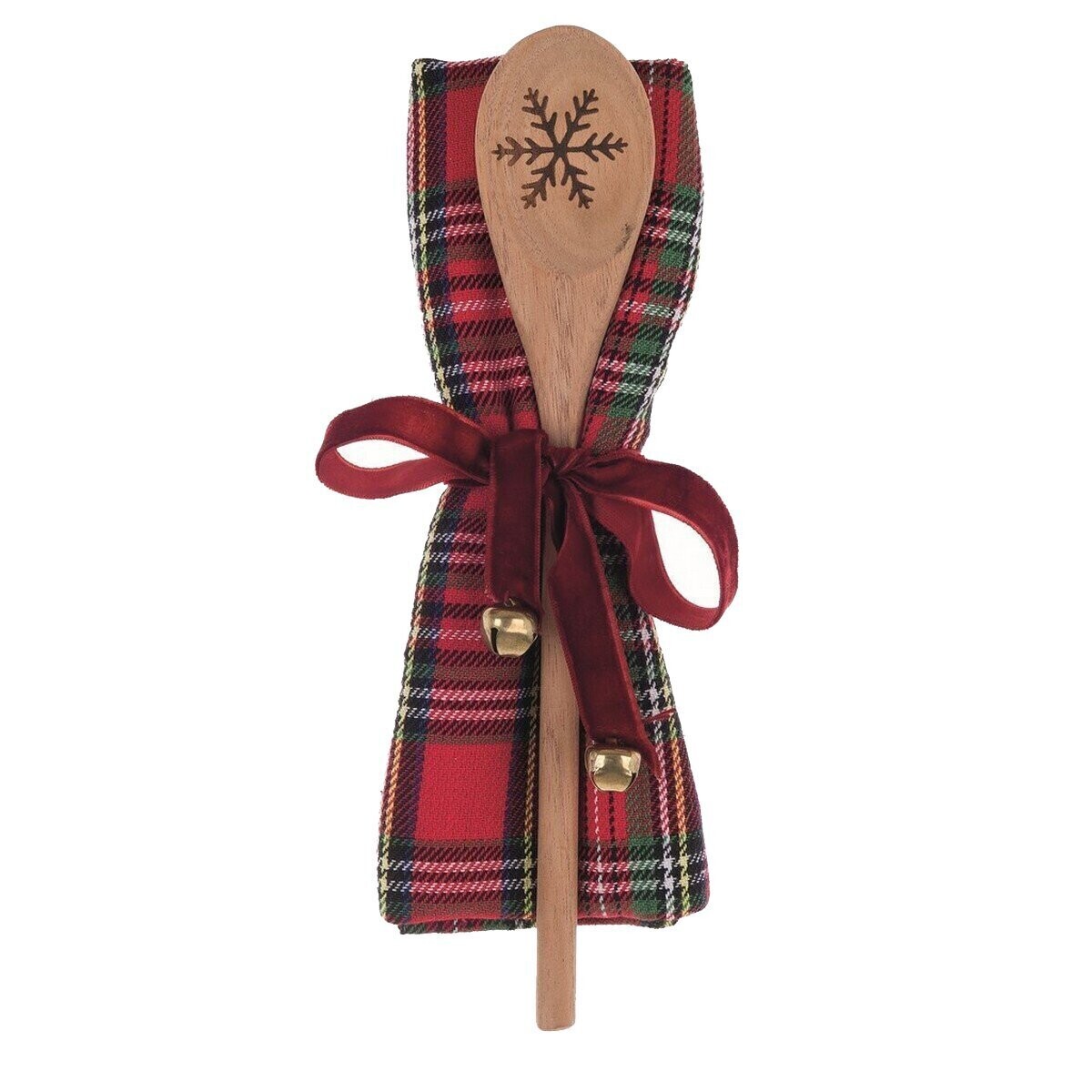 Canovaccio tartan con mestolo Christmas gift