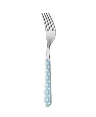 Forchetta cuori azzurro