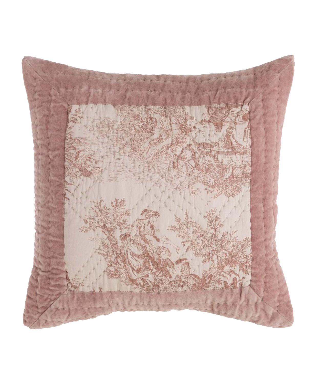 Cuscino Vintage Velvet rosa