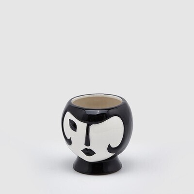 Vaso Faccia Black&White