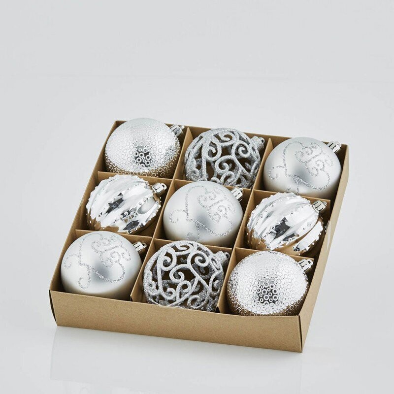 Set sfere mix argento