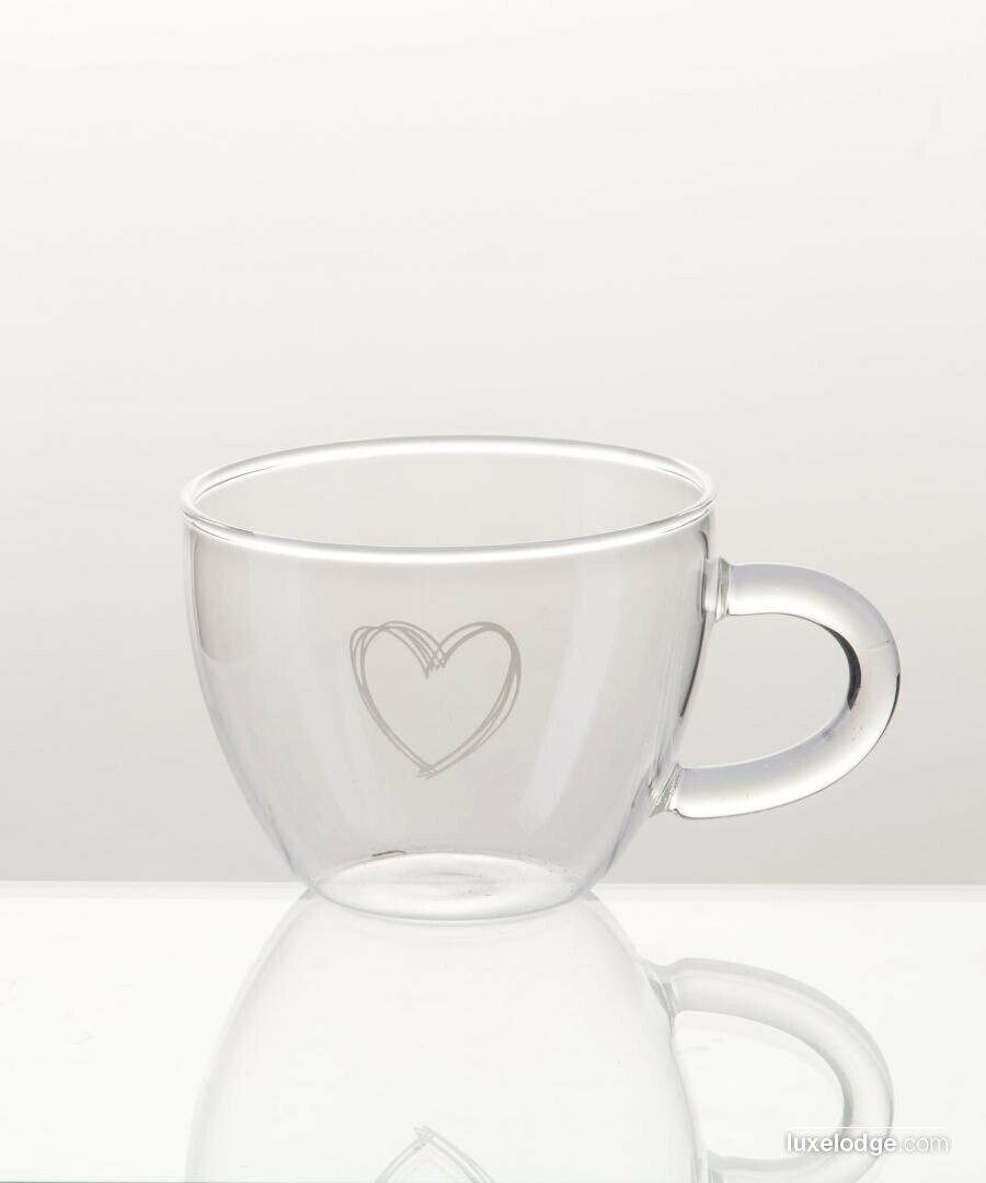 Tazza orzo in vetro borosilicato