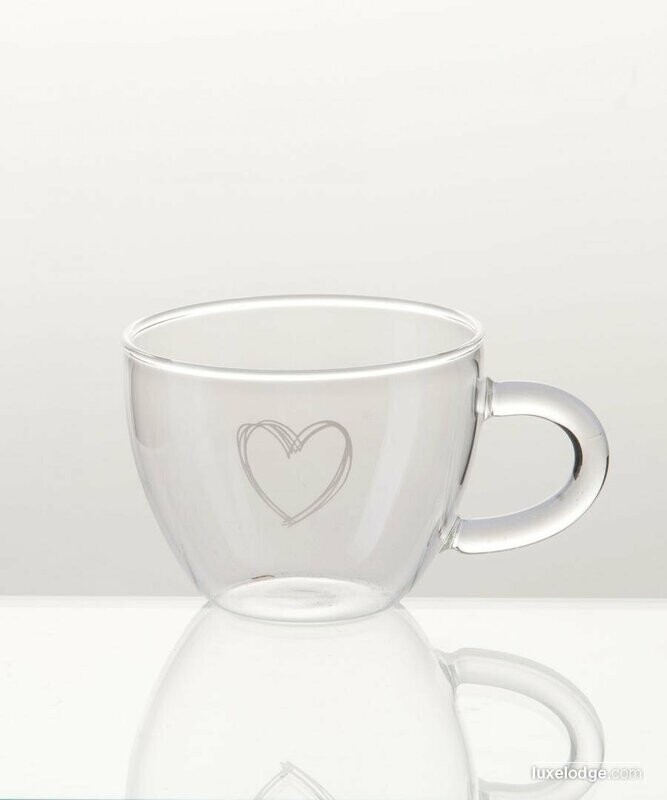 Tazza orzo in vetro borosilicato