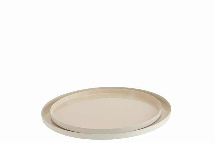 Vassoio beige laccati