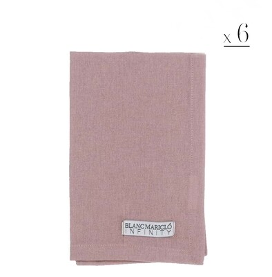 Set 6 tovaglioli Infinity rosa