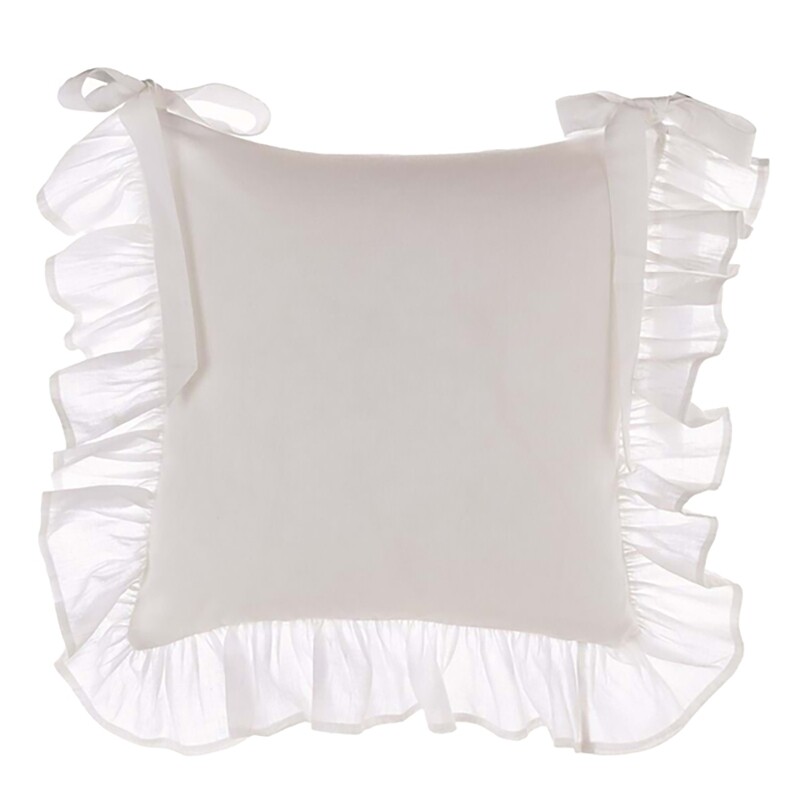 Copricuscino sedia Frill bianco