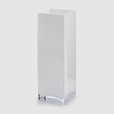Vaso quadrato in vetro
