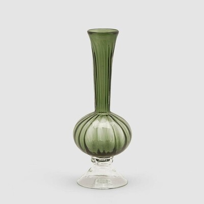 Vaso collo lungo verde