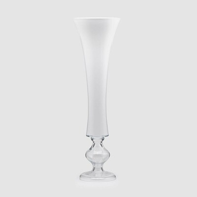 Vaso coppa bianco h.82cm