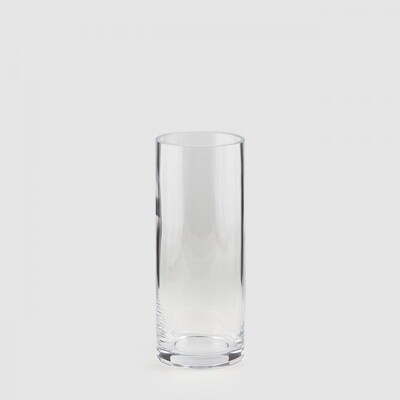 Vaso cilindro in vetro h.25cm