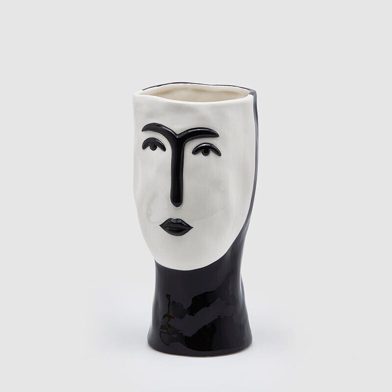Vaso faccia Black&White
