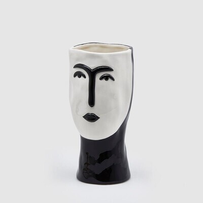 Vaso faccia Black&White