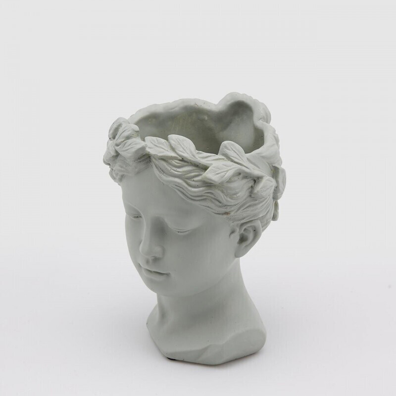 Vaso testa donna verde Vaso testa donna verde