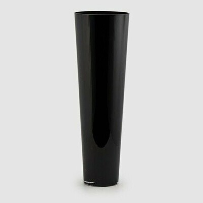 Vaso svasato in vetro nero h.70cm