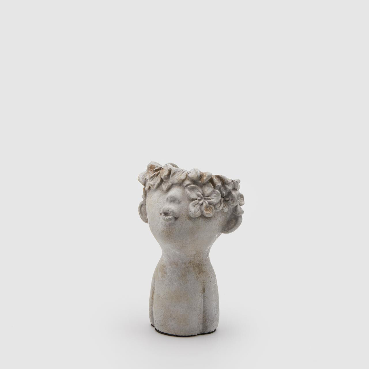 Vaso cemento testa fiori