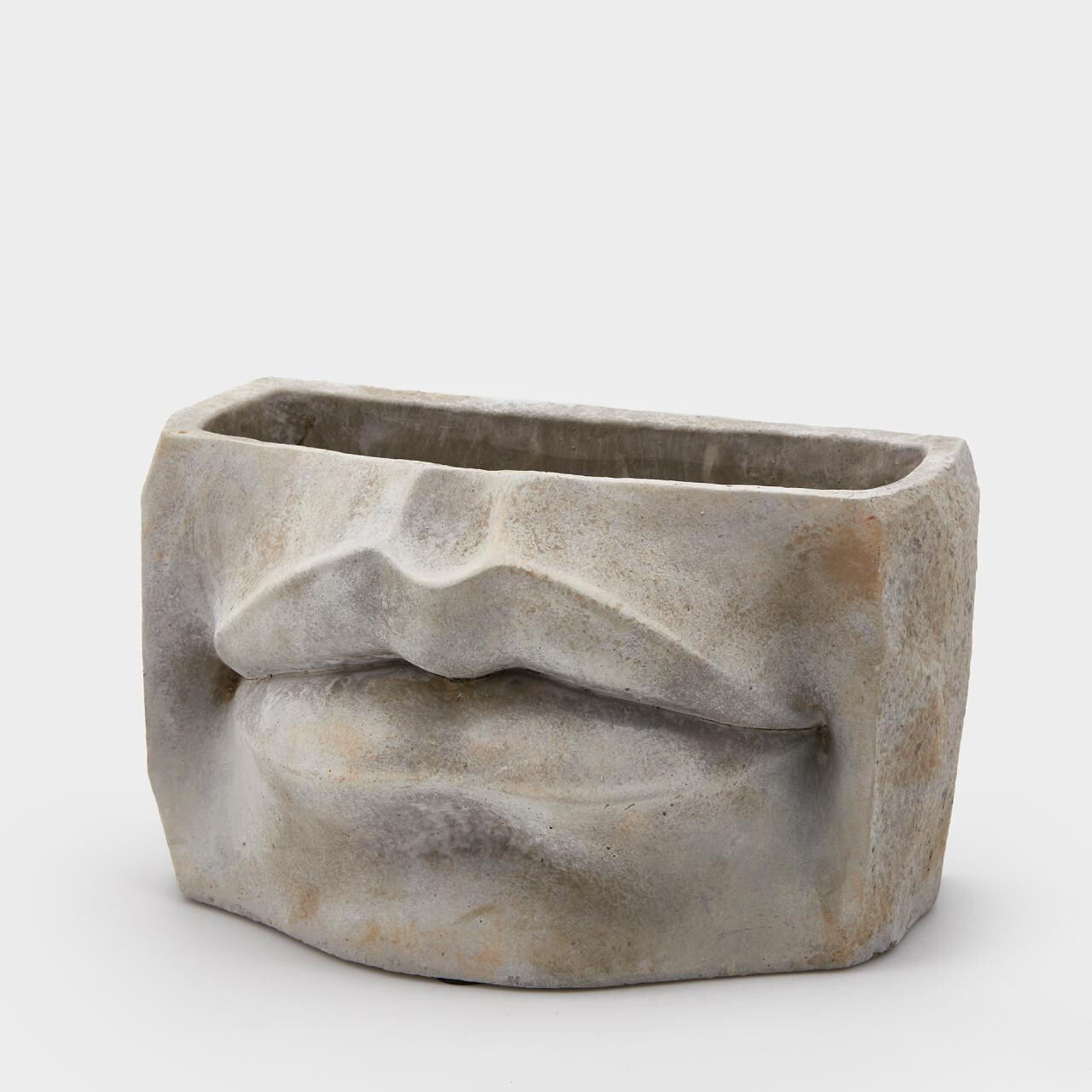 Vaso cemento labbra