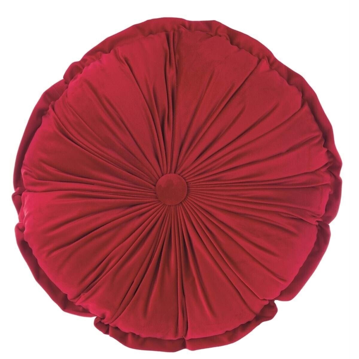 Cuscino tondo rosso Morbido sonno