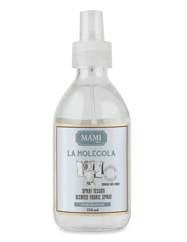 Molecola Spray tessuti Mami Milano Fiori Bianchi - In Vetro
