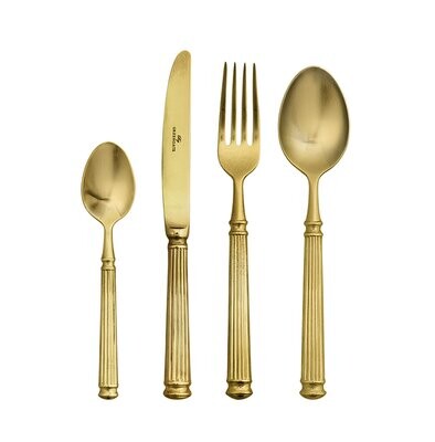 Set 4 posate gold
