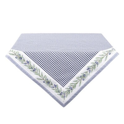 Tovaglia olive blu 100x100cm