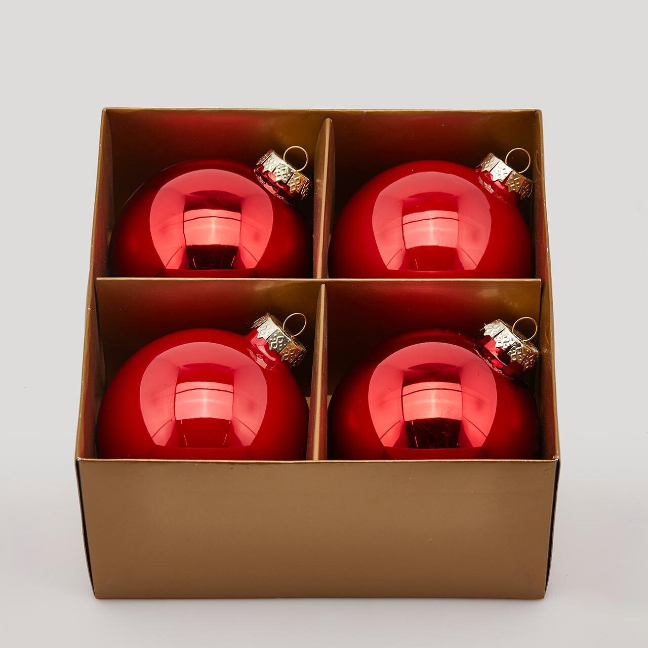 Set 4 sfere vetro mix 10cm