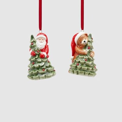Decoro babbo natale e orso