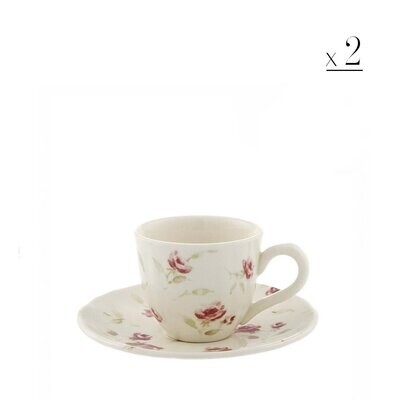 Set 2 tazzine caffè Floret