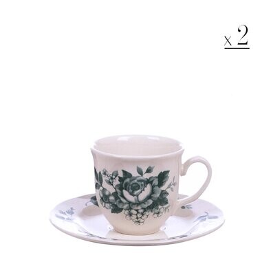 Set 2 tazze tè Splendor Green