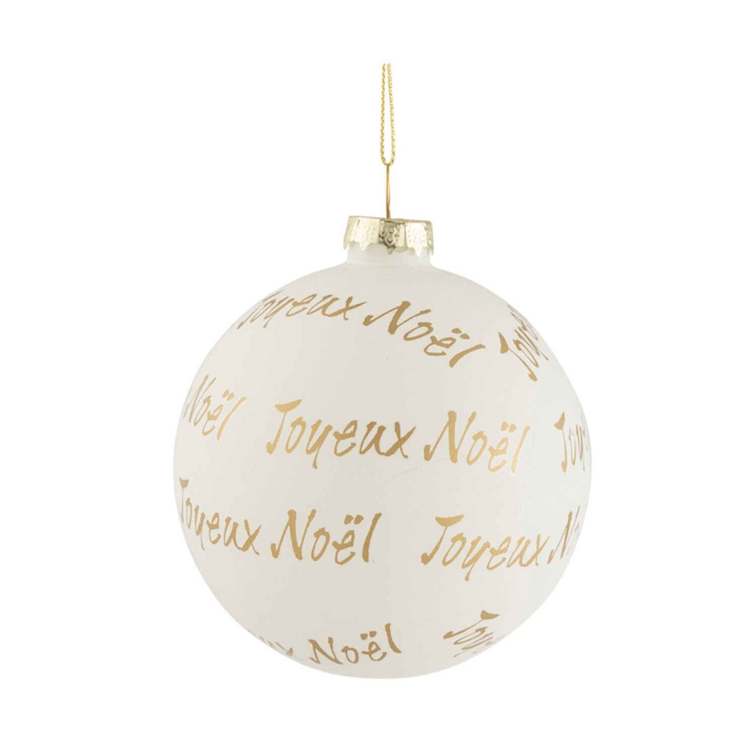 Sfera vetro Merry Christmas/Noel