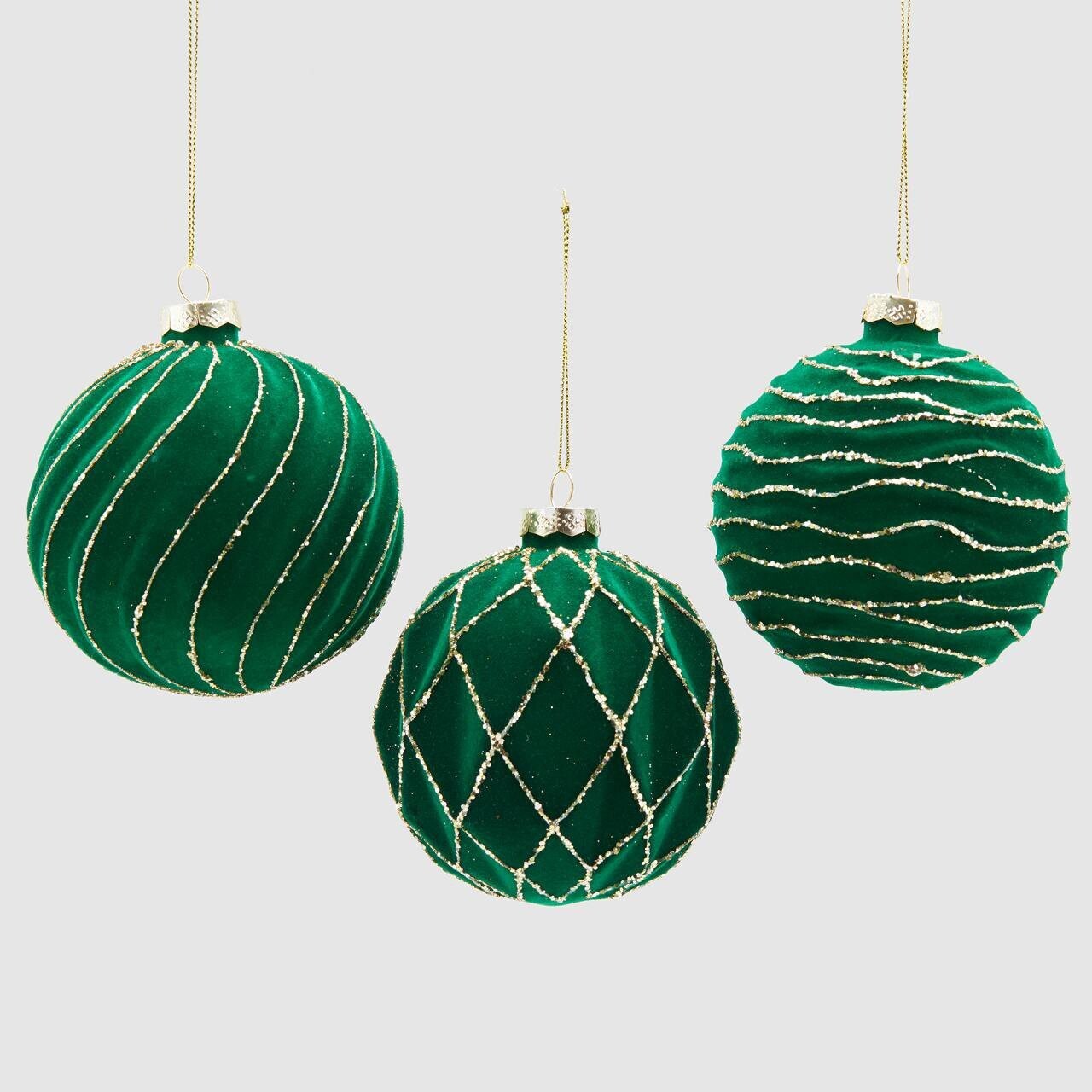 Sfera vetro velluto geometrie