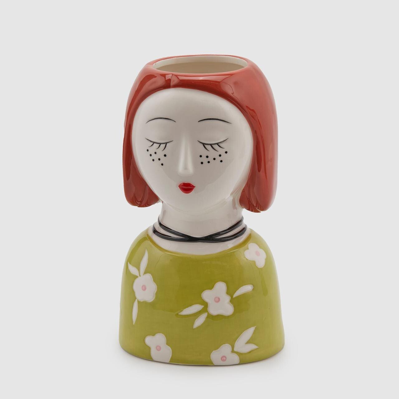 Vaso faccia castana