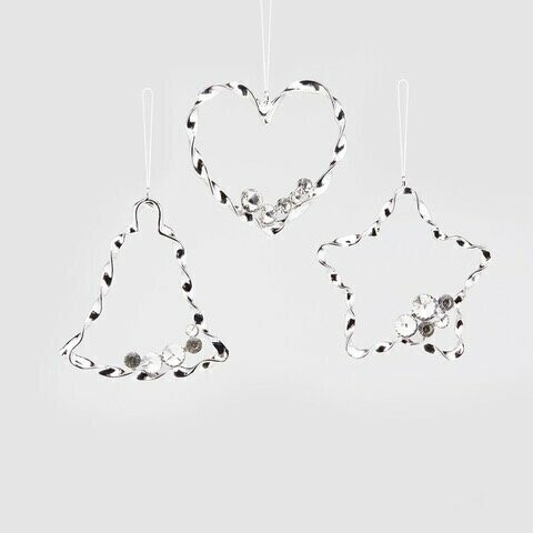 Decori pendenti Stella/Cuore/Campana