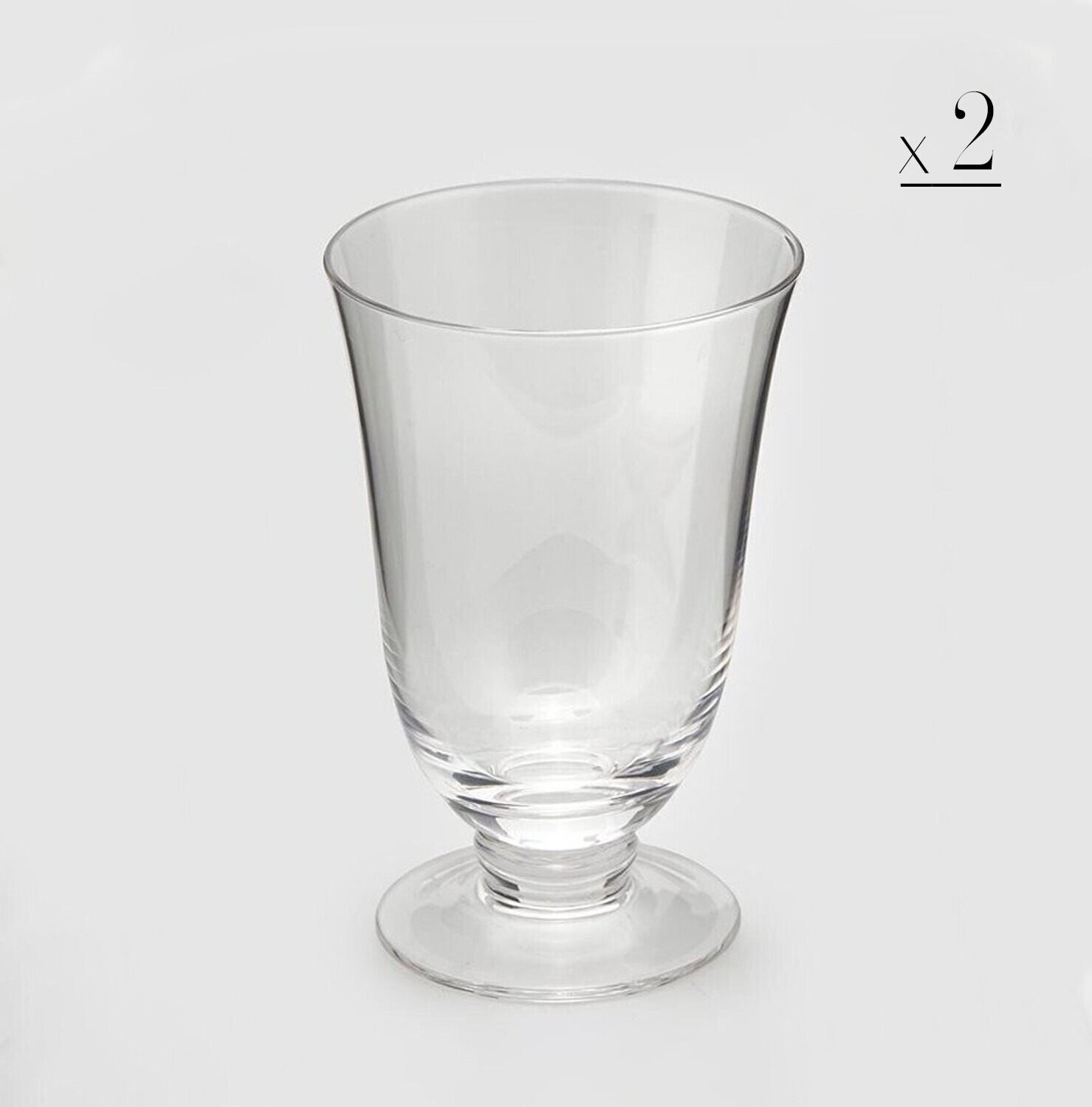 Set 4 bicchieri con piede