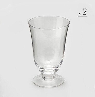 Set 4 bicchieri con piede