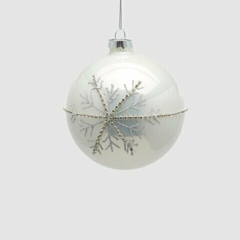 Sfera in vetro fiocco di neve