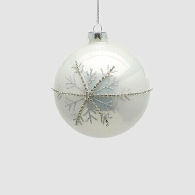 Sfera in vetro fiocco di neve
