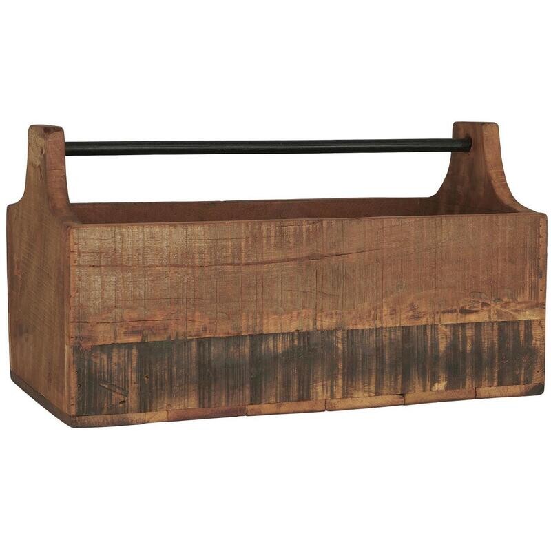 Cassetta legno con manico