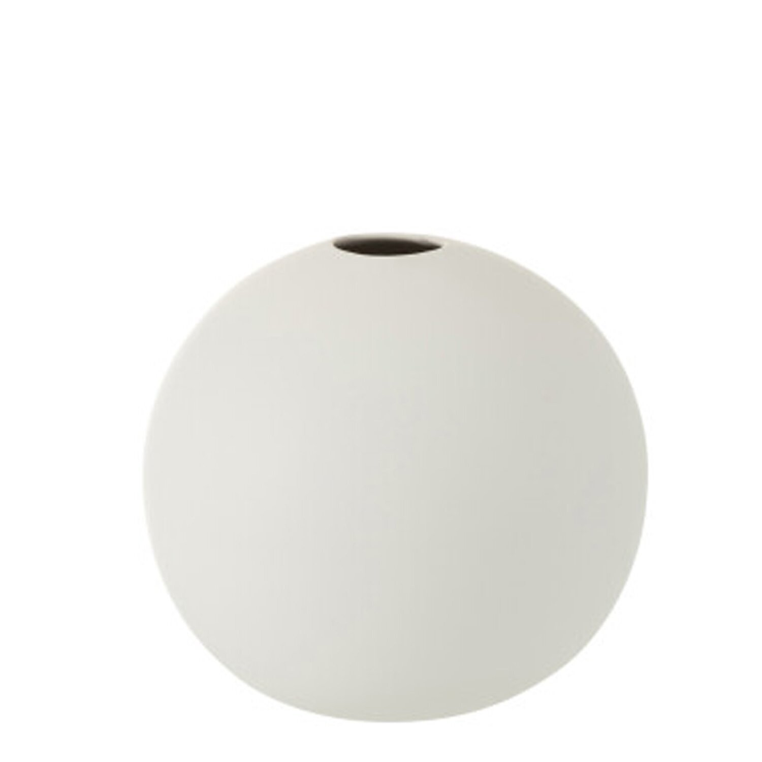 Vaso sfera opaco bianco