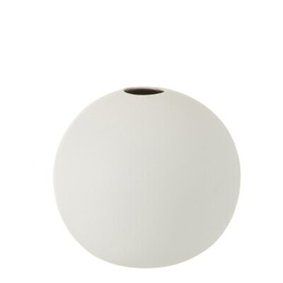 Vaso sfera opaco bianco