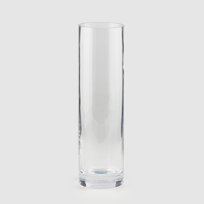 Vaso cilindro in vetro h.35cm