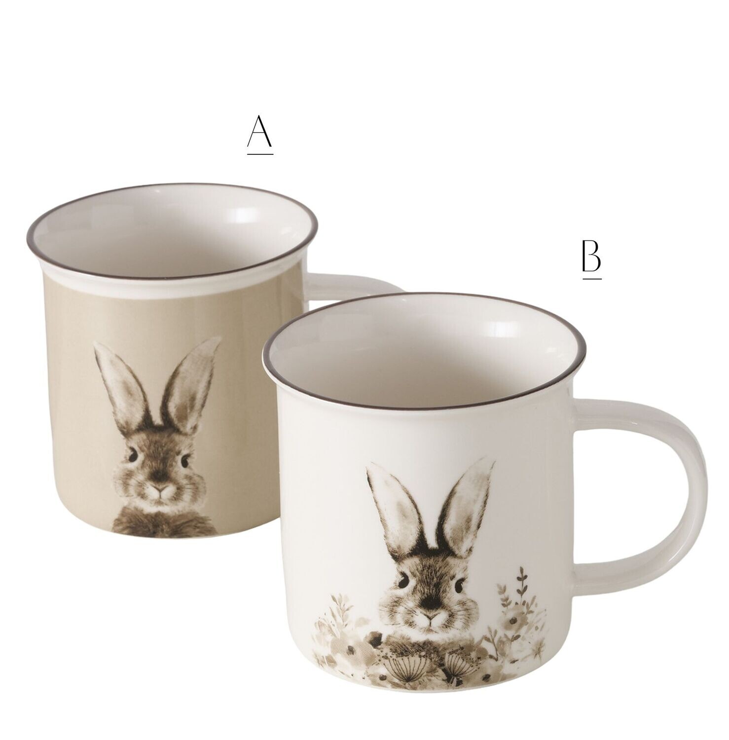 Tazza coniglietto Krumel, Variante: A.