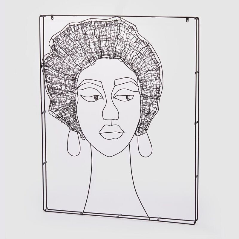 Quadro volto donna Afro