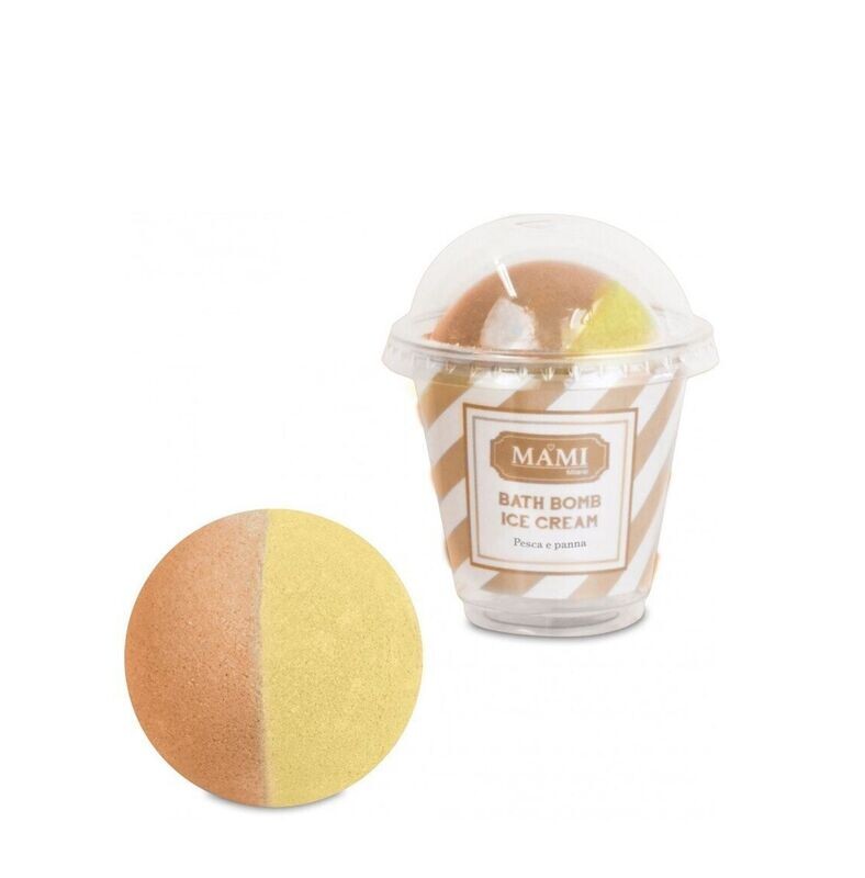 Bath bomb gelato Mami Milano pesca & panna Bath bomb gelato Mami Milano pesca & panna
